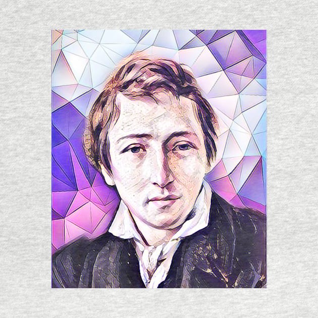 Heinrich Heine Pink Portrait | Heinrich Heine Artwork 8 by JustLit